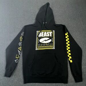 MrBeast Sub to Beast Black Graphic Hoodie Mens Large SS4500P YouTube Merch